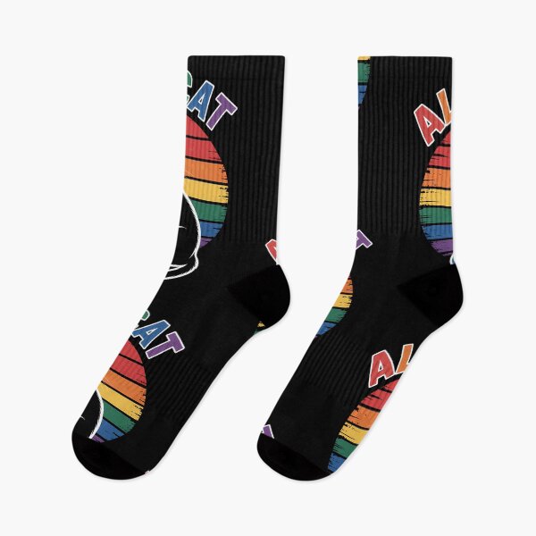 Item preview, Gay Pride Month Ally Cat Funny LGBTQ Rainbow designed and sold by sterabamineh.