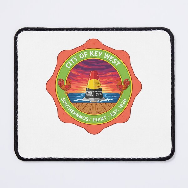 Item preview, Key West Southernmost Point Florida Emblem designed and sold by k3rstman1.