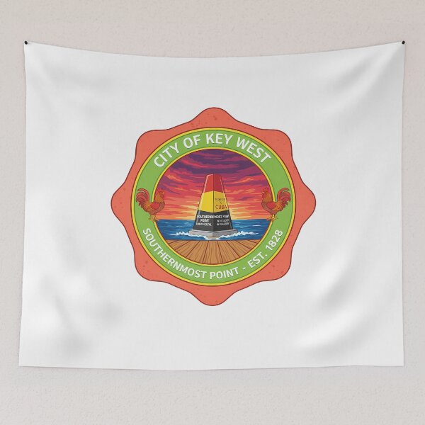 Item preview, Key West Southernmost Point Florida Emblem designed and sold by k3rstman1.