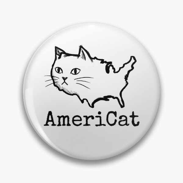 Item preview, AmeriCat - Funny US Map Cat Pun - Patriotic American Shorthair Graphic designed and sold by AdyKurniawan.
