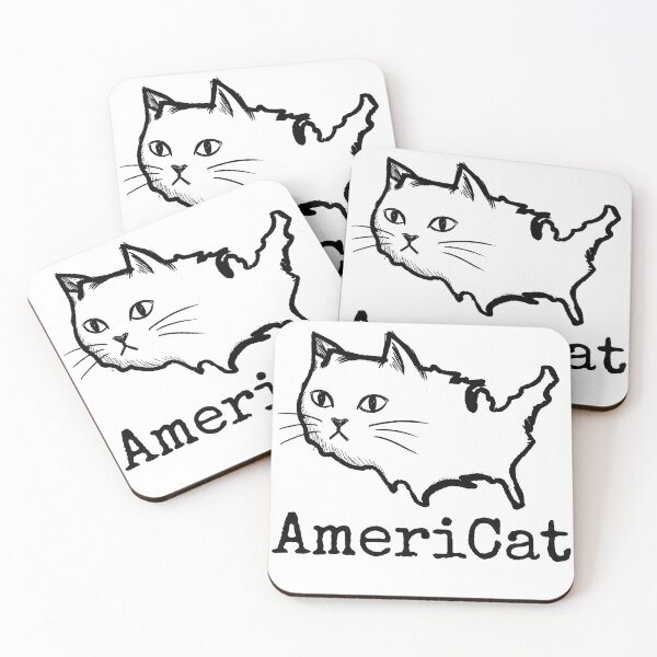 Item preview, AmeriCat - Funny US Map Cat Pun - Patriotic American Shorthair Graphic designed and sold by AdyKurniawan.