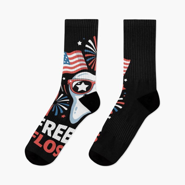 Item preview, Freedom Flossers 4th of July Dental Funny Tooth designed and sold by Libbysharts.
