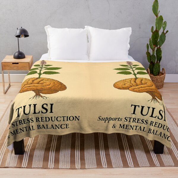 Item preview, Tulsi Calm: Mind in Balance designed and sold by LuxuryApparels.