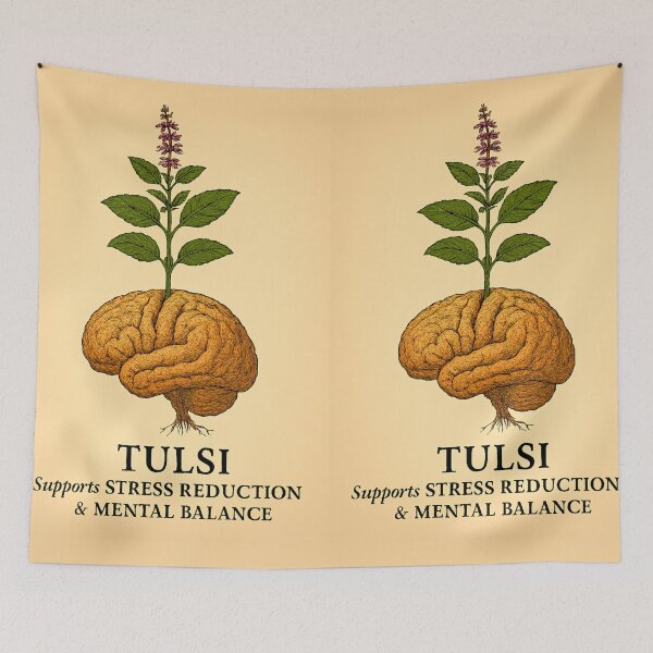 Item preview, Tulsi Calm: Mind in Balance designed and sold by LuxuryApparels.