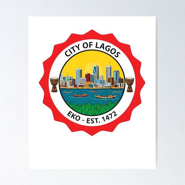 Item preview, City of Lagos Nigeria Eko Est. 1472 Emblem designed and sold by k3rstman1.