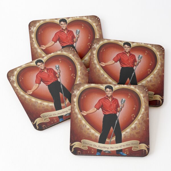 Item preview, Elvis Presley Valentine Art – "Blue Suede Shoes" Rockabilly Oil Painting designed and sold by Art's Diner.
