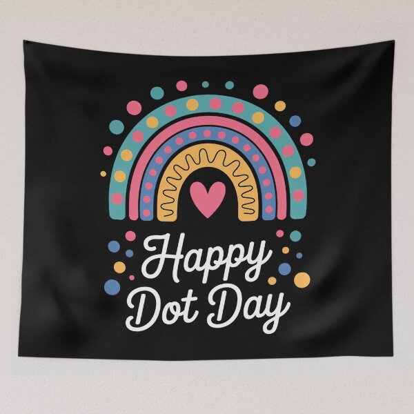 Item preview, Happy Dot Day Rainbow Cute designed and sold by sterabamineh.