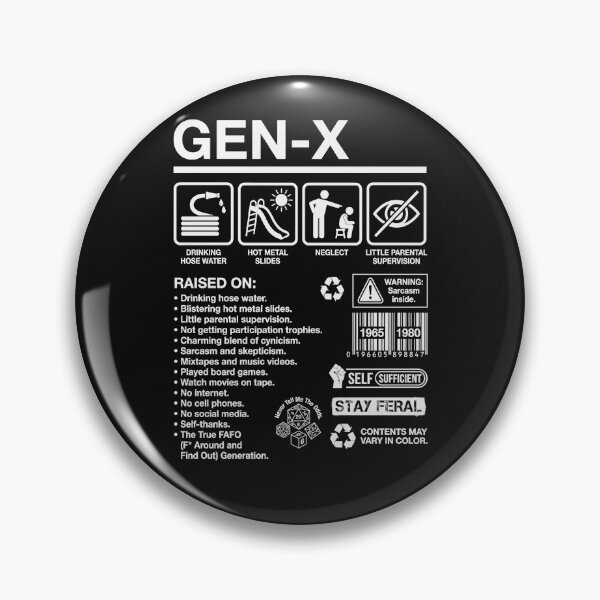 Item preview, Gen X Raised On Hose Water And Sarcasm Retro Vintage Latchkey Kid designed and sold by AdyKurniawan.