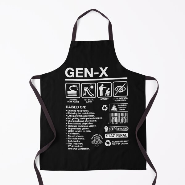 Item preview, Gen X Raised On Hose Water And Sarcasm Retro Vintage Latchkey Kid designed and sold by AdyKurniawan.