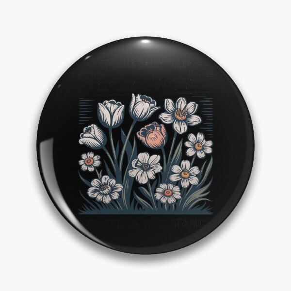 Item preview, Freesia Daisy Tulip Rooted in Resistance Subtle Resist Trump designed and sold by Libbysharts.
