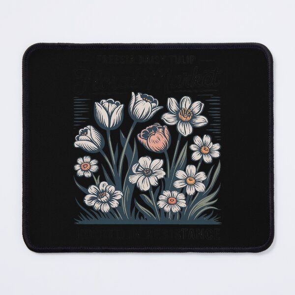 Item preview, Freesia Daisy Tulip Rooted in Resistance Subtle Resist Trump designed and sold by Libbysharts.