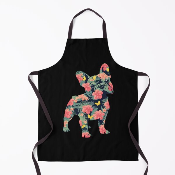 Item preview, French Bulldog Flower Floral Frenchie Dog Silhouette Dog designed and sold by Libbysharts.