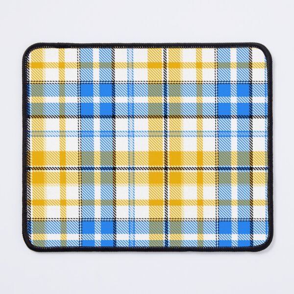 Item preview, Yellow and Blue Tartan Plaid On White Background designed and sold by PatternTitan.