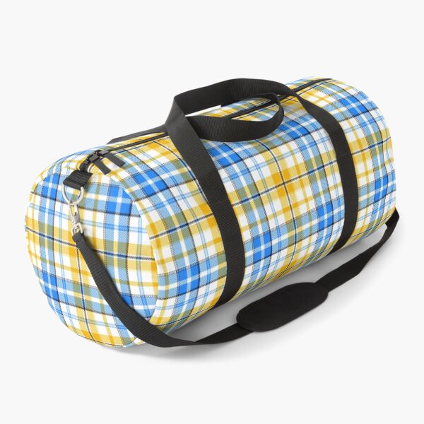 Item preview, Yellow and Blue Tartan Plaid On White Background  designed and sold by PatternTitan.