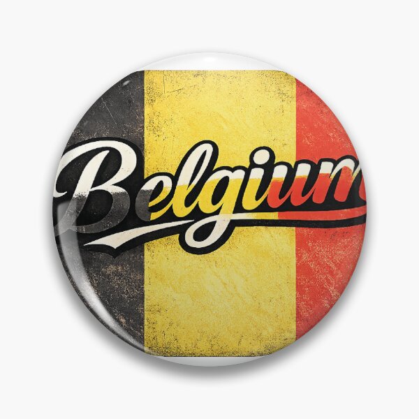 Item preview, Belgium Flag Typography – Belgian National Pride Vintage Design designed and sold by GarnerSupplyCo.
