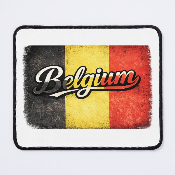 Item preview, Belgium Flag Typography – Belgian National Pride Vintage Design designed and sold by GarnerSupplyCo.