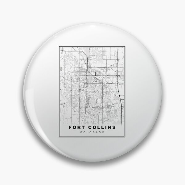 Item preview, Fort Collins Map designed and sold by Tamas Das.