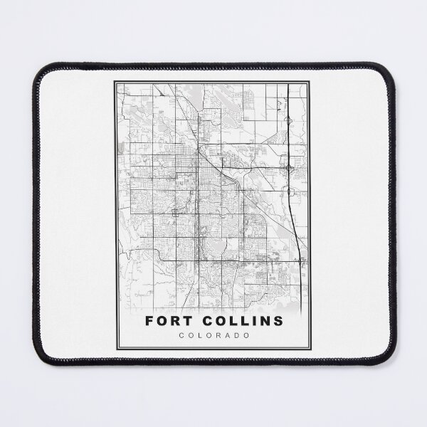 Item preview, Fort Collins Map designed and sold by Tamas Das.