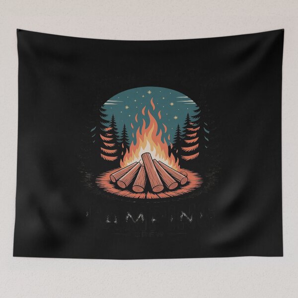 Item preview, Friends Fires Fun Camping Crew Retro Outdoor Camp Summer designed and sold by Libbysharts.