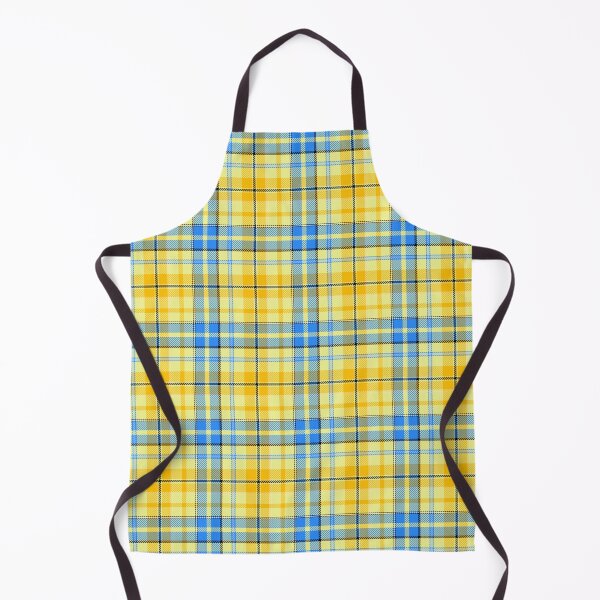 Item preview, Yellow and Blue Tartan Plaid On Yellow Background designed and sold by PatternTitan.
