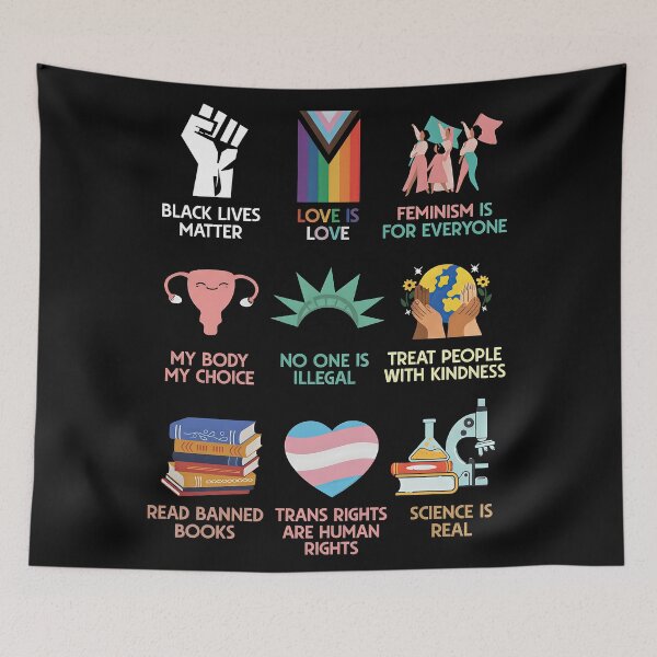 Item preview, Big Fan of Human Rights Retro Graphic Front T-Shirt – Equality & Social Justice Statement designed and sold by maitivi.