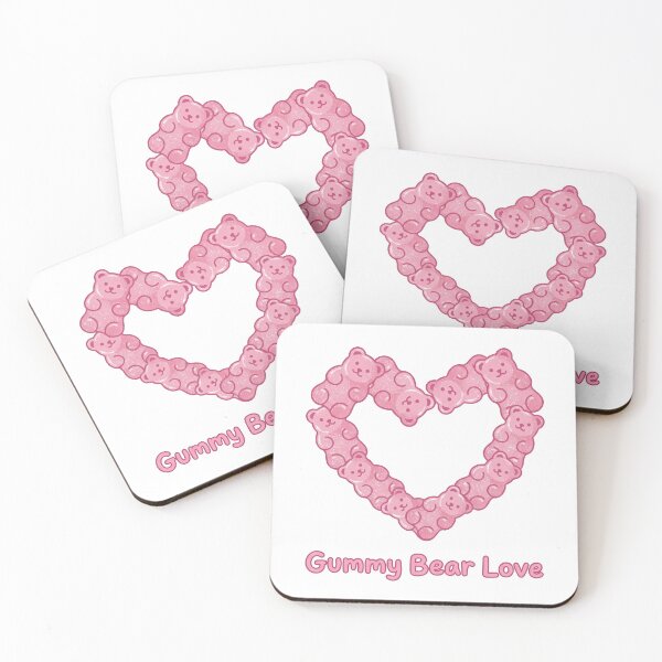 Item preview, Pink Gummy Bears Heart Shape Sweet Candy Love Art designed and sold by zzz888.