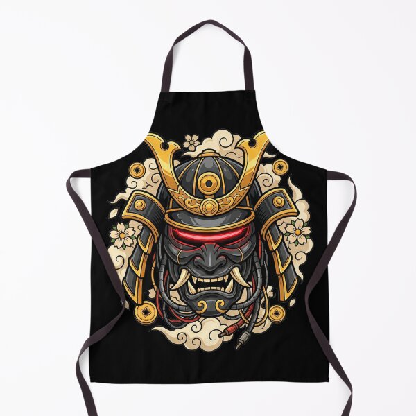 Item preview, Futuristic Samurai helmet with glowing eyes and wires designed and sold by Tong4130.