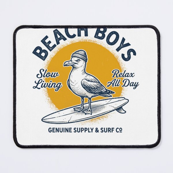 Item preview, Beach Boys Seagull Surfing - Vintage Surf & Slow Living Graphic designed and sold by AdyKurniawan.