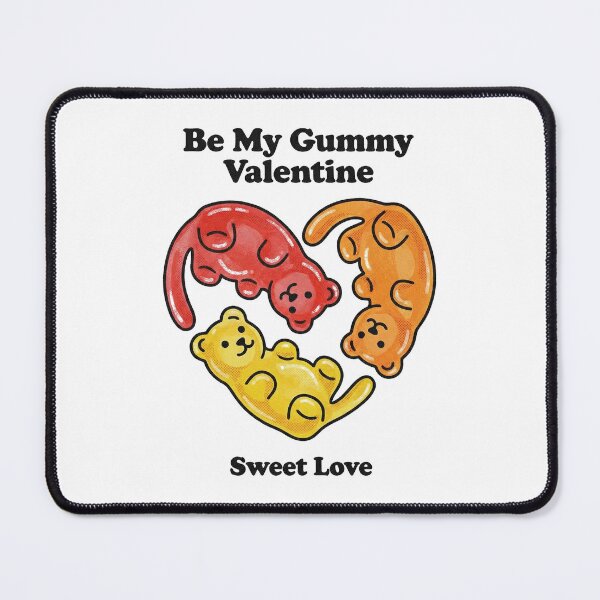Item preview, Colorful Gummy Bears Heart Shape Be My Gummy Valentine Art designed and sold by zzz888.