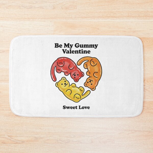 Item preview, Colorful Gummy Bears Heart Shape Be My Gummy Valentine Art designed and sold by zzz888.