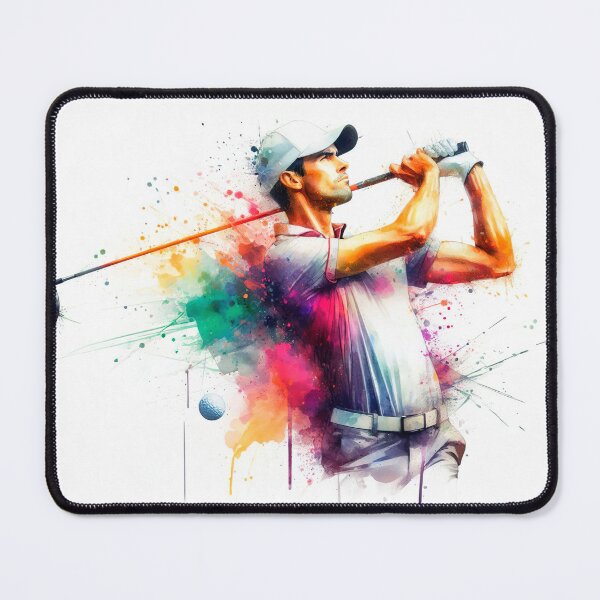 Item preview, Golf player in watercolor designed and sold by paulrommer.