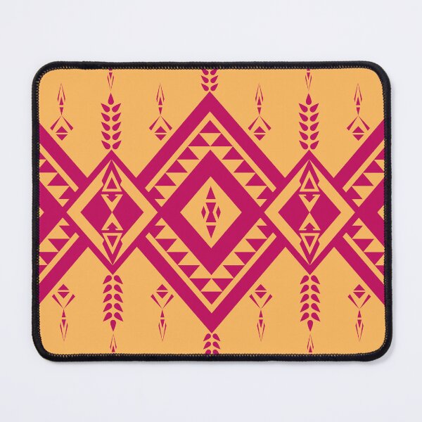 Item preview, Deep red and yellow native Indian pattern. designed and sold by Nengsang.