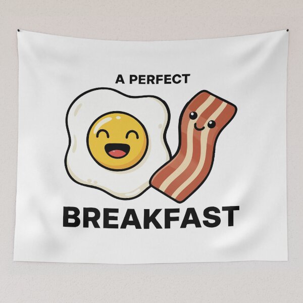 Item preview, A Perfect Breakfast Cute Illustration designed and sold by graphicnew.