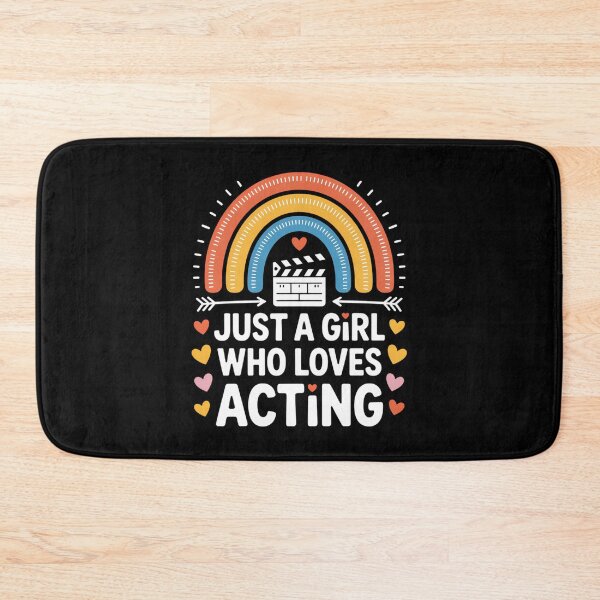 Item preview, Just A Girl Who Loves Acting Rainbow designed and sold by tiekanamac.