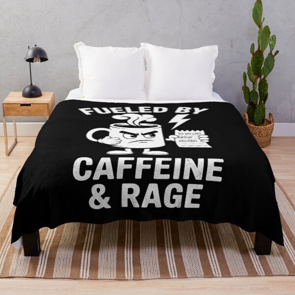 Item preview, Fueled by Caffeine and Rage Funny Angry Coffee designed and sold by Libbysharts.