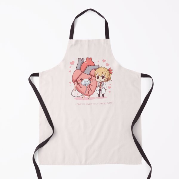 Item preview, I Give My Heart to a Cardiologist - Cute Chibi Medical Valentine designed and sold by HeavenStyleArt.