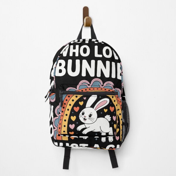 Item preview, Just A Girl Who Loves Bunnies Rainbow Bunny Lovers designed and sold by tiekanamac.
