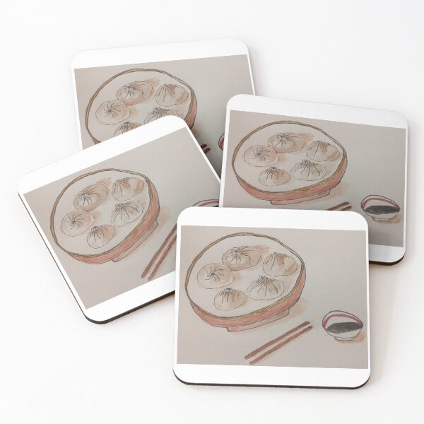 Item preview, A Bao Bun Watercolour Quintet designed and sold by ladybird_gallery.