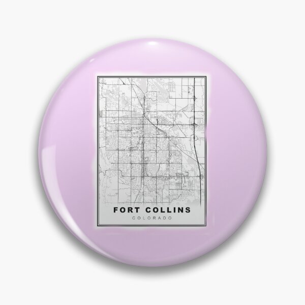Item preview, Minimalist Fort Collins Map designed and sold by Tamas Das.
