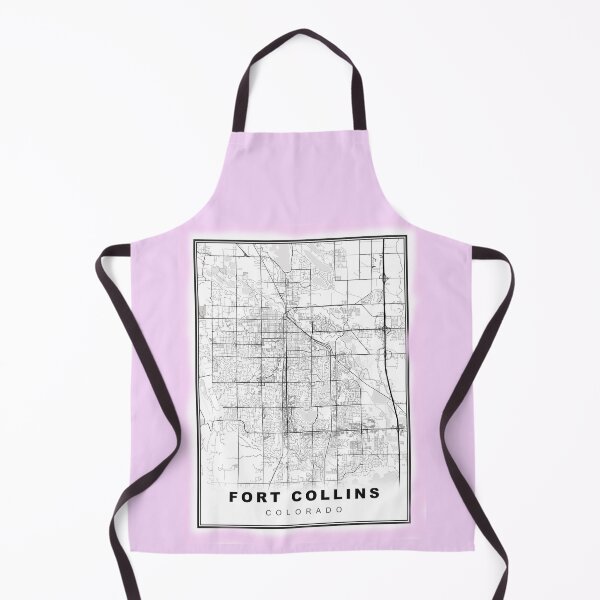Item preview, Minimalist Fort Collins Map designed and sold by Tamas Das.