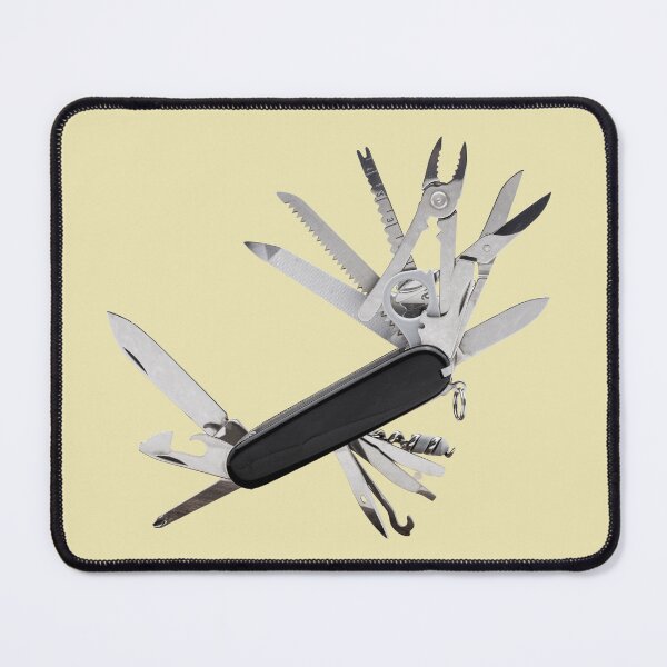 Item preview, Professional Black Multi Tool Pocket Knife with All Tools Open for Outdoor Survival Gear and Everyday Carry EDC Enthusiasts designed and sold by bvdesignart.