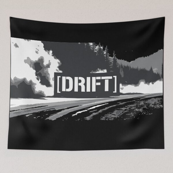 Item preview, [DRIFT] censored – Skid Marks & Speed Lines Tee designed and sold by cowtownCOWBOY.