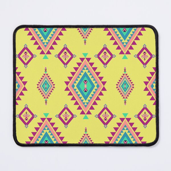 Item preview, Contemporary colorful native Indian style pattern in yellow tones. designed and sold by Nengsang.
