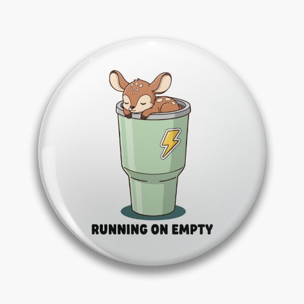 Item preview, Running On Empty Cute Deer Illustration designed and sold by graphicnew.