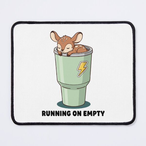 Item preview, Running On Empty Cute Deer Illustration designed and sold by graphicnew.
