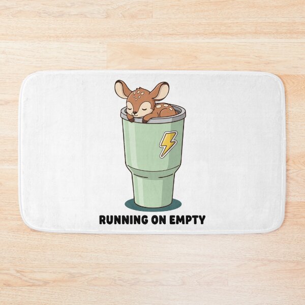Item preview, Running On Empty Cute Deer Illustration designed and sold by graphicnew.