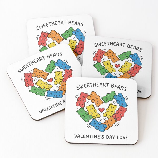 Item preview, Rainbow Gummy Bears Heart Sweetheart Valentine Illustration designed and sold by zzz888.