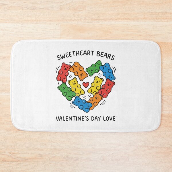 Item preview, Rainbow Gummy Bears Heart Sweetheart Valentine Illustration designed and sold by zzz888.