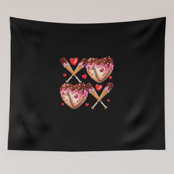 Item preview, Valentines Day Drip Heart Baseball XOXO Boys Kids Men Sport  designed and sold by MatherFisher.