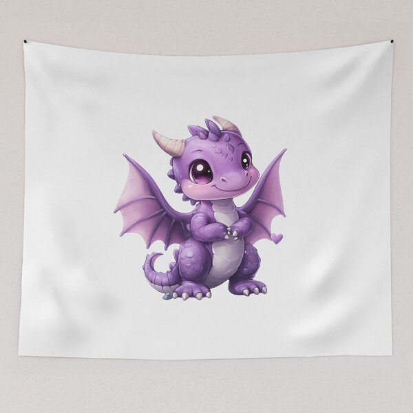 Item preview, Lindo bebé dragón kawaii designed and sold by Eiwaprints.